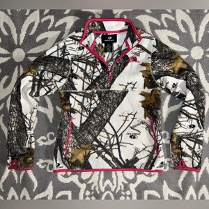 Size XL 14/16 Girls Mossy Oak Camouflage Fleece